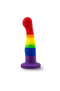 Thumbnail for Blush Novelties - Avant - Pride P1 - Freedom - Silicone Curved Dildo - Stag Shop