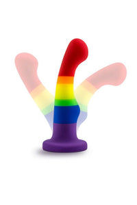 Thumbnail for Blush Novelties - Avant - Pride P1 - Freedom - Silicone Curved Dildo - Stag Shop