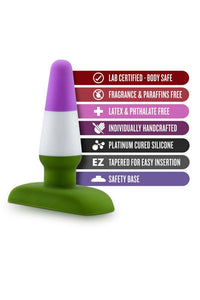 Thumbnail for Blush Novelties - Avant - Pride P6 - Beyond - Silicone Butt Plug - Stag Shop