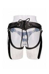 Thumbnail for Shots Toys - Pain - Leather Strap-On Harness - Black - Stag Shop
