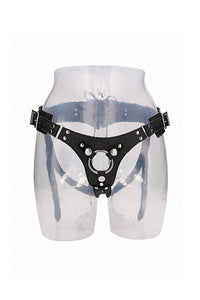 Thumbnail for Shots Toys - Pain - Leather Strap-On Harness - Black - Stag Shop