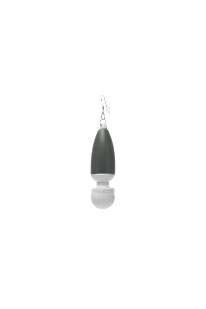 Palmpower - Micro Massager Earring 1PC - Black/White - Stag Shop