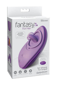 Thumbnail for Pipedream - Fantasy For Her - Her Silicone Fun Tongue Warming Tongue Vibrator - Stag Shop