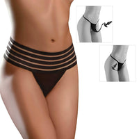 Thumbnail for Pipedream - Hookup Panties - Crotchless Love Garter with Attachable Butt Plug - Size S-L - Stag Shop
