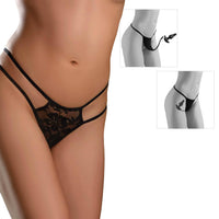 Thumbnail for Pipedream - Hookup Panties - Crotchless Pleasure Panties with Clitoral Beads & Attachable Butt Plug - Size S-L - Stag Shop