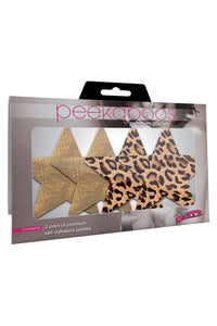 Thumbnail for X-Gen - Peekaboos - Jungle Fever Stars Nipple Pasties - Stag Shop