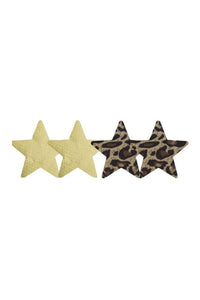 Thumbnail for X-Gen - Peekaboos - Jungle Fever Stars Nipple Pasties - Stag Shop
