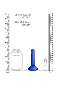 Thumbnail for Shots Toys - Chrystalino - Pin Glass Butt Plug - Blue - Stag Shop