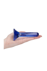 Thumbnail for Shots Toys - Chrystalino - Pin Glass Butt Plug - Blue - Stag Shop