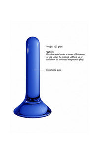 Thumbnail for Shots Toys - Chrystalino - Pin Glass Butt Plug - Blue - Stag Shop