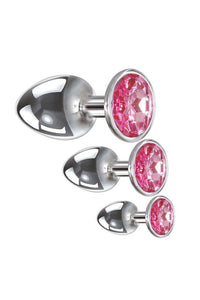 Thumbnail for Adam & Eve - Pink Gem Anal Plug Set - Stag Shop