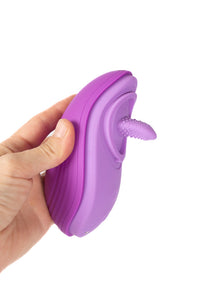 Thumbnail for Pipedream - Fantasy For Her - Her Silicone Fun Tongue Warming Tongue Vibrator - Purple - Stag Shop