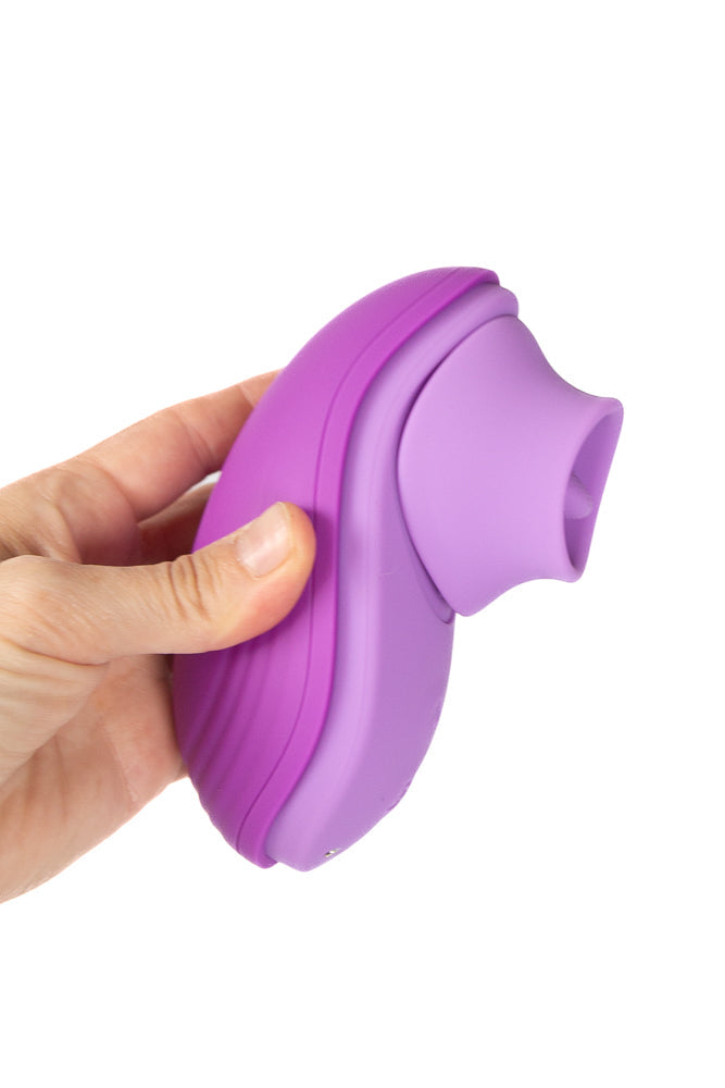 Pipedream - Fantasy For Her - Her Silicone Fun Tongue Warming Tongue Vibrator - Purple - Stag Shop