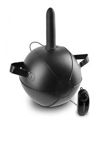 Thumbnail for Pipedream - King Cock - Vibrating Mini Sex Ball with Realistic Dildo - 6 inch - Beige/Black - Stag Shop