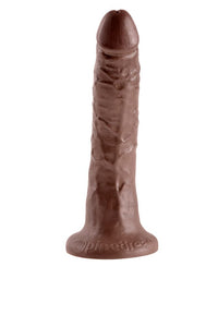Thumbnail for Pipedream - King Cock - Ultra Realistic Dildo - 7 inch - Brown - Stag Shop