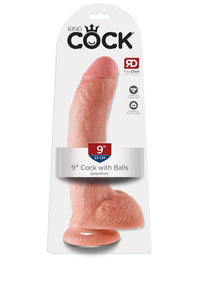 Thumbnail for Pipedream - King Cock - Realistic Dildo with Balls - 9 inch - Beige - Stag Shop