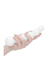 Thumbnail for Shots Toys - Chrystalino - Planets Glass Dildo - White - Stag Shop
