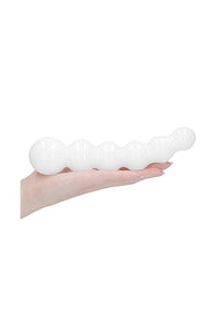 Thumbnail for Shots Toys - Chrystalino - Planets Glass Dildo - White - Stag Shop