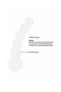 Thumbnail for Shots Toys - Chrystalino - Planets Glass Dildo - White - Stag Shop