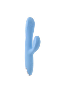 Thumbnail for Playboy - Up & Away Thrusting Rabbit Vibrator - Sky Blue