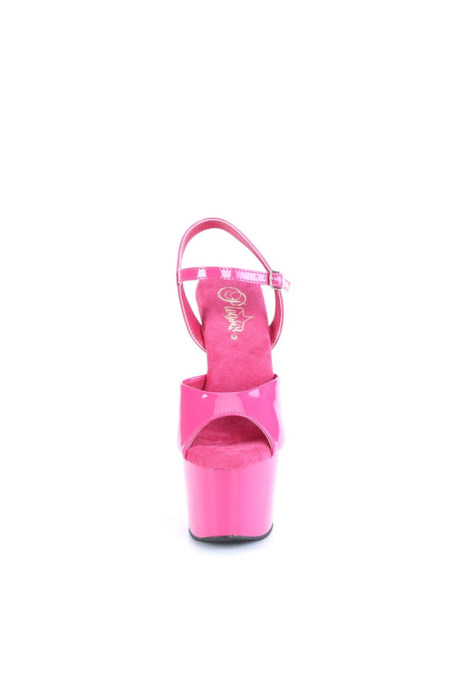 Pleaser USA - Adore 7" Heel with Ankle Strap - Pink - Stag Shop