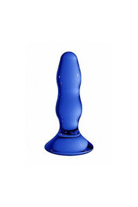 Thumbnail for Shots Toys - Chrystalino - Pleaser Glass Butt Plug - Blue - Stag Shop