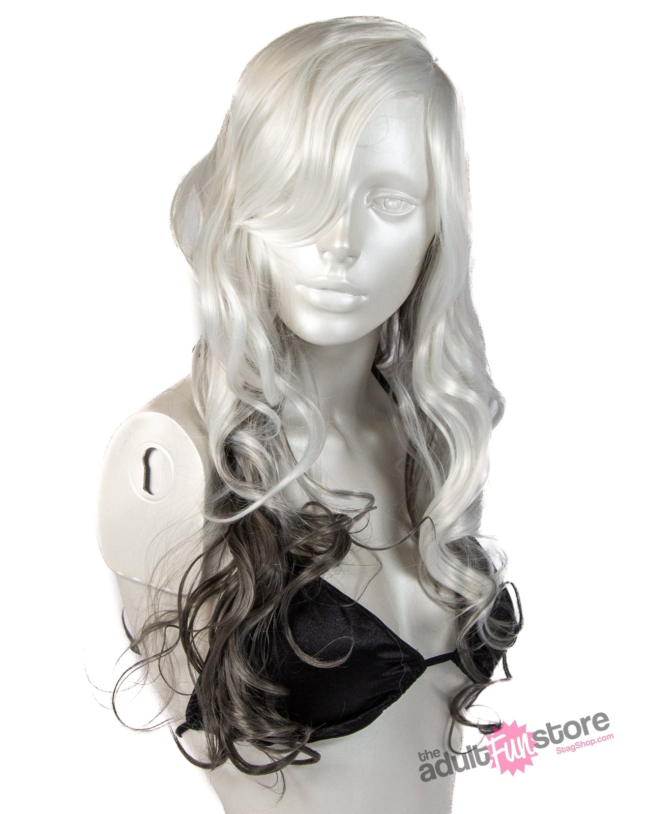 Pleasure Wigs - Gina Wig - White/Grey - Stag Shop