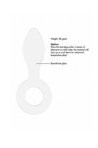 Thumbnail for Shots Toys - Chrystalino - Plugger Glass Butt Plug - White - Stag Shop
