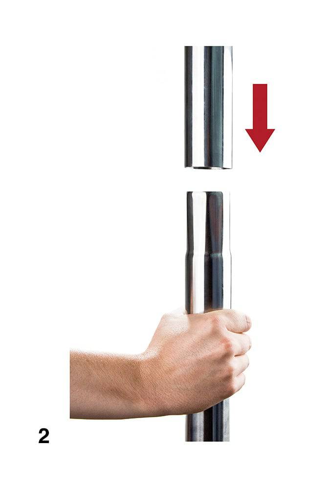 Ouch By Shots - Dance Pole - Silver - Stag Shop