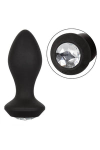 Thumbnail for Cal Exotics - Power Gem Vibrating Crystal Butt Plug - Black - Stag Shop