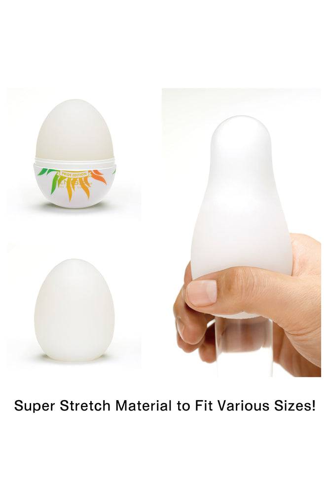 Tenga - Egg - Shiny - Pride Edition - Textured Egg Masturbator - Stag Shop