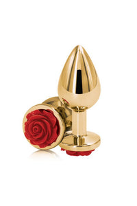 Thumbnail for NS Novelties - Rear Assets - Aluminum Butt Plug - Gold/Red - 3.5 Inch - Stag Shop