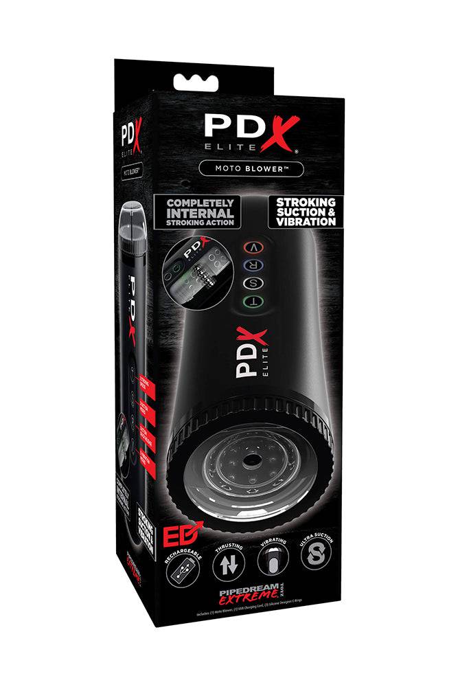 Pipedream Extreme - PDX Elite - Moto Blower Male Masturbator - Black - Stag Shop