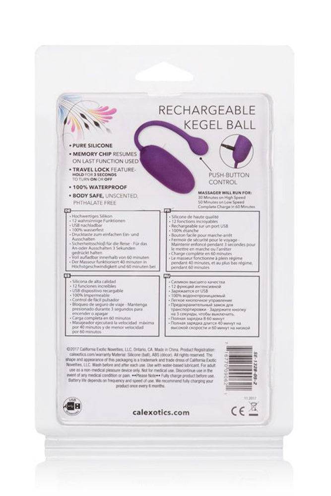 Cal Exotics - Rechargeable Kegel Ball Starter - Purple - Stag Shop