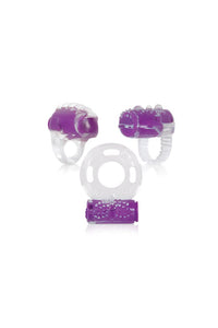 Thumbnail for Evolved - Ring True Pleasure Ring Trio - Purple - Stag Shop