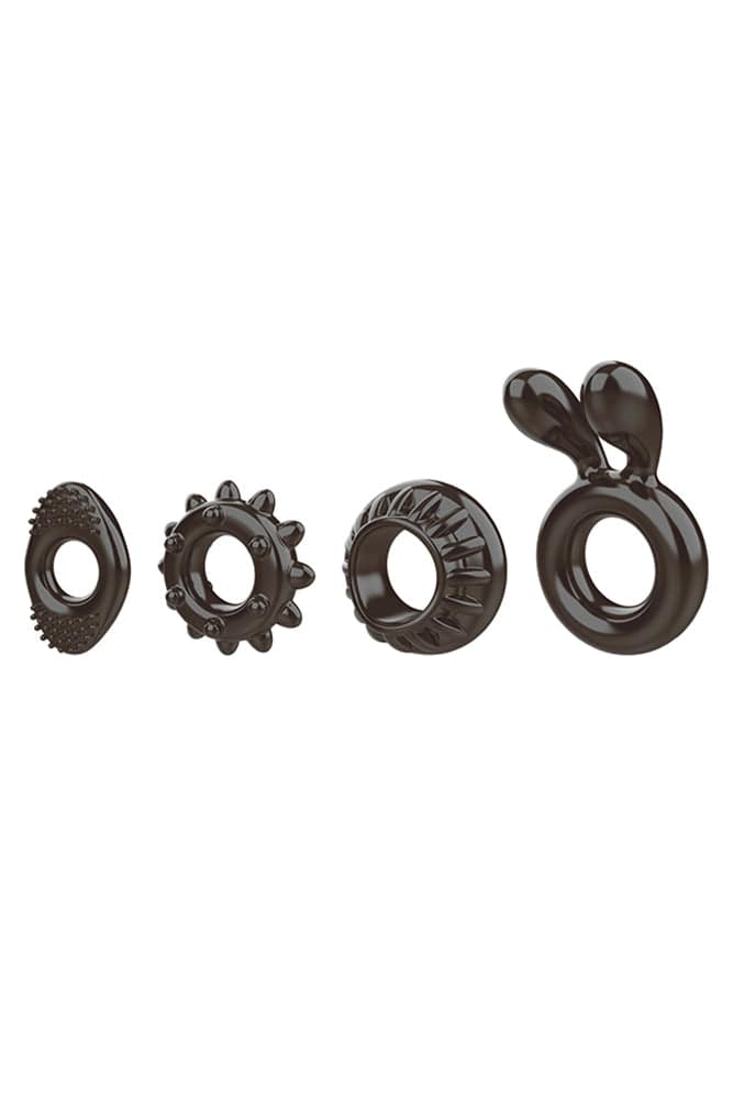 Zero Tolerance - Ring My Bell Cock Ring Set - Black - Stag Shop