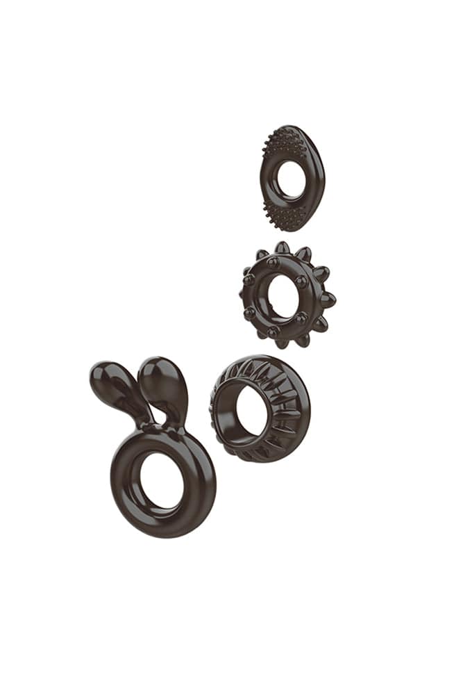 Zero Tolerance - Ring My Bell Cock Ring Set - Black - Stag Shop