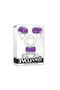 Thumbnail for Evolved - Ring True Pleasure Ring Trio - Purple - Stag Shop