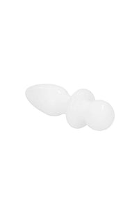 Thumbnail for Shots Toys - Chrystalino - Rocker Glass Butt Plug - White - Stag Shop