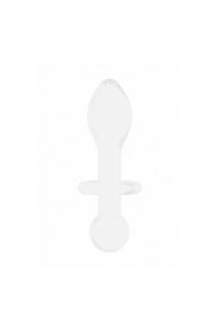 Thumbnail for Shots Toys - Chrystalino - Rocker Glass Butt Plug - White - Stag Shop
