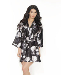 Thumbnail for Coquette - Short Kimono - Black/Floral - OS - Stag Shop