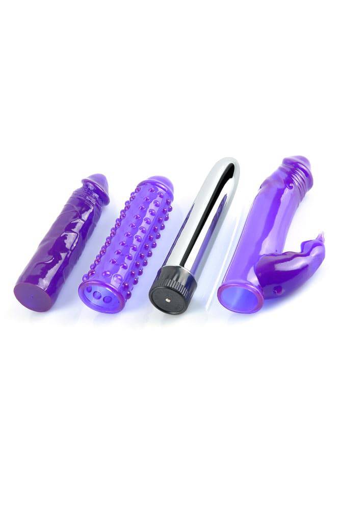Pipedream - Royal Rabbit Vibrator Sleeve Kit - Purple - Stag Shop