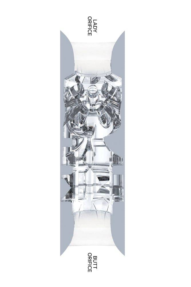 Fleshlight - QuickShot: Custom Riley Reid - Dual Orifice - Clear - Stag Shop