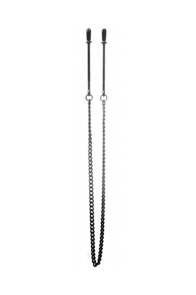 Ouch by Shots Toys - Pincette Nipple Clamps - Black - Stag Shop