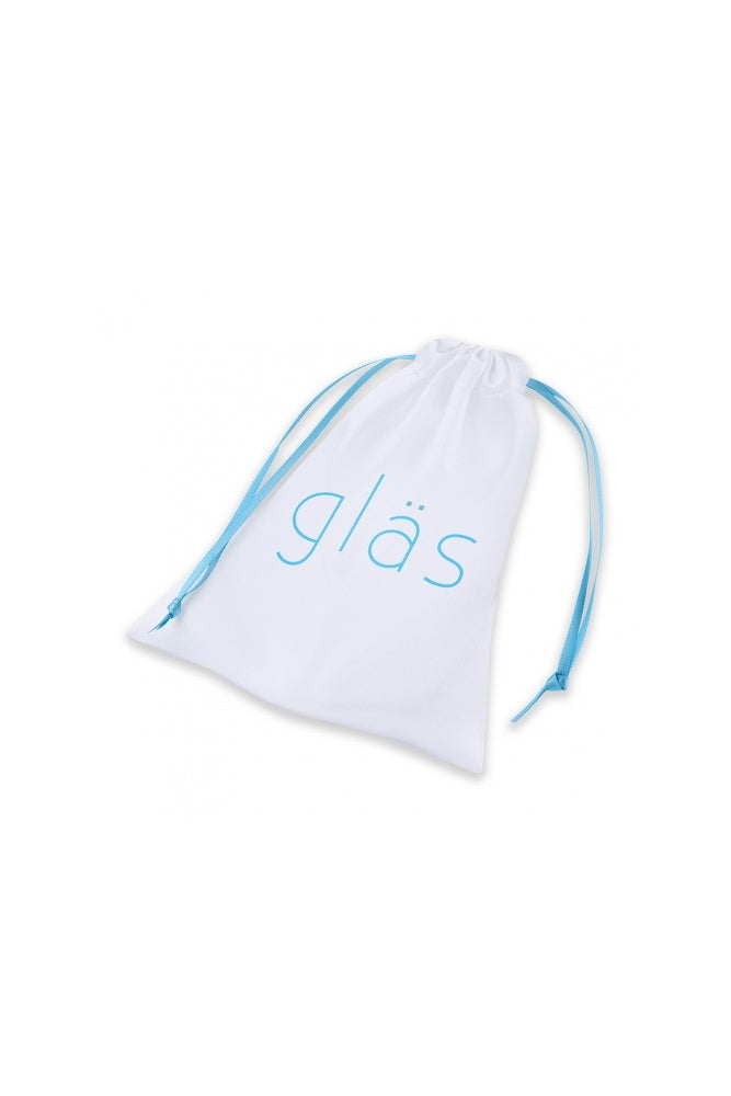 Gläs - 4.5" Titus Beaded Dual Ended Butt Plug - Clear - Stag Shop