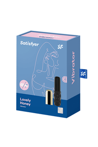 Thumbnail for Satisfyer - Lovely Honey Mini Vibrator - Black/Gold - Stag Shop