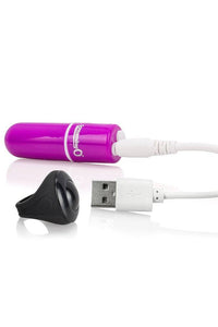 Thumbnail for Screaming O - Charged - Vooom Remote Controlled Rechargeable Bullet - Purple - Stag Shop