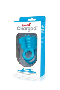 Thumbnail for Screaming O - Charged - Monarch Rechargeable Cock Ring - Blue - Stag Shop