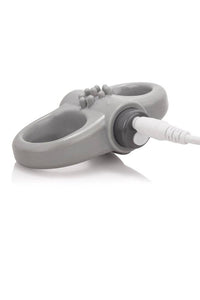 Thumbnail for Screaming O - Charged - Yoga Rechargeable Vibrating Cock Ring - Grey - Stag Shop