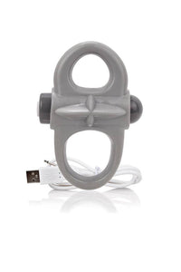 Thumbnail for Screaming O - Charged - Yoga Rechargeable Vibrating Cock Ring - Grey - Stag Shop